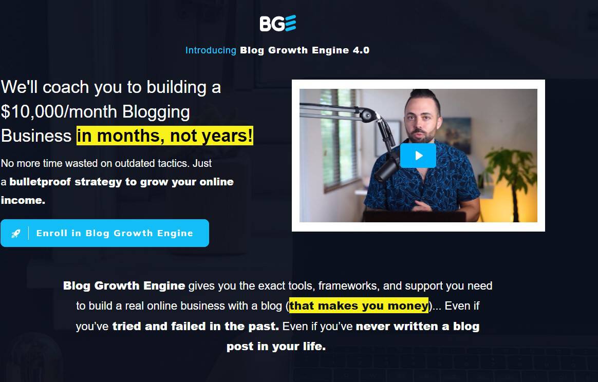 Adam Enfroy’s Blog Growth Engine Review